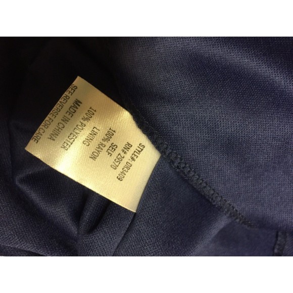 EVERLY Navy Blue White Sun Dress Halter Back Medium M Sleeveless - Picture 9 of 11